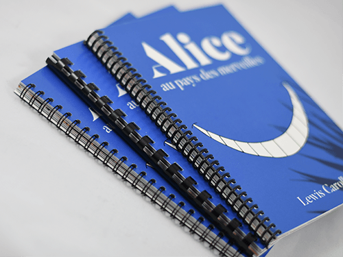 Brochures a reliure spirale